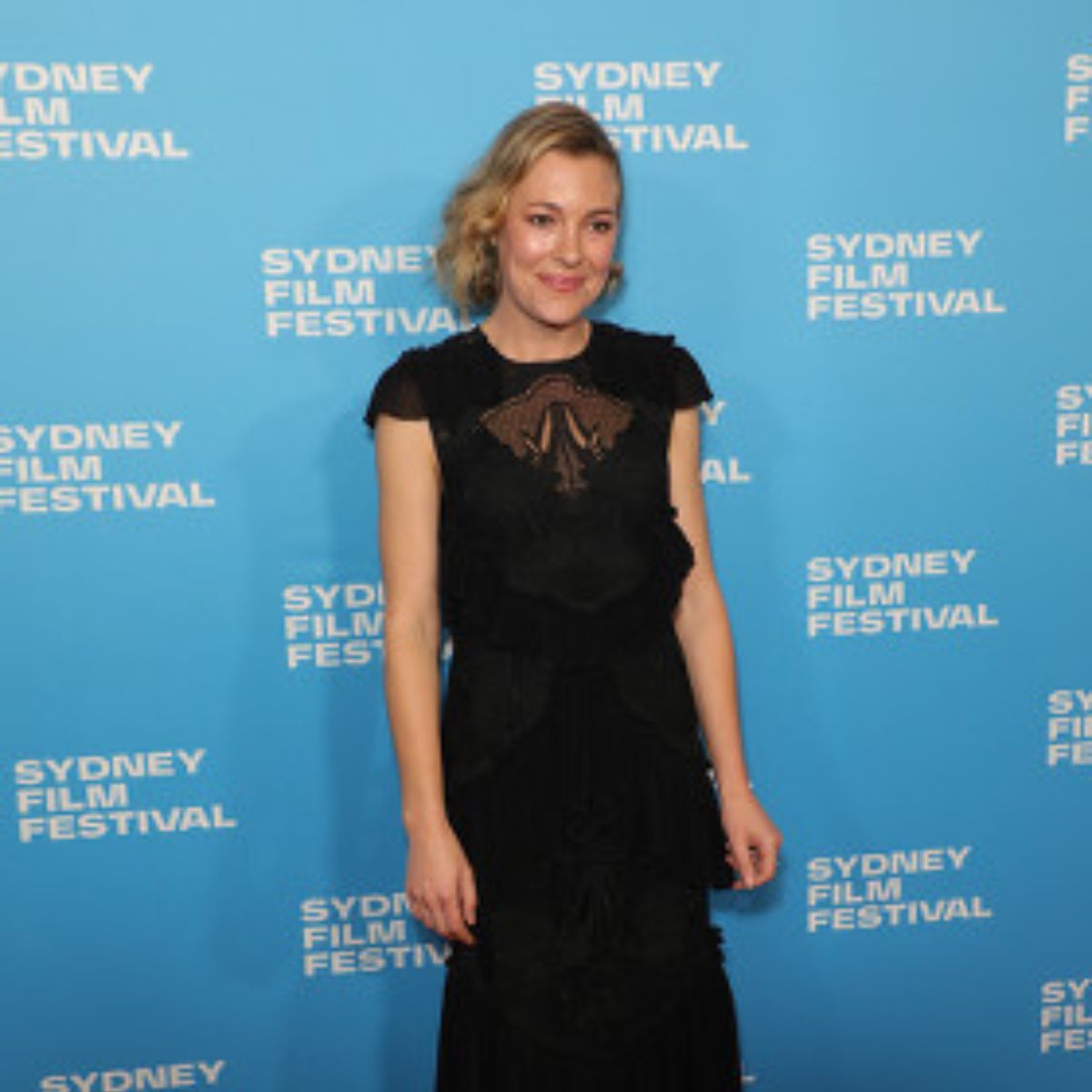 Mirrah Foulkes posing for a photo shoot.